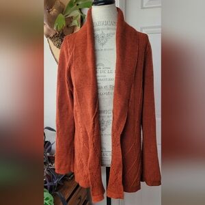 Pendleton Women’s Merino Wool Cardigan – Rust Orange – Size L